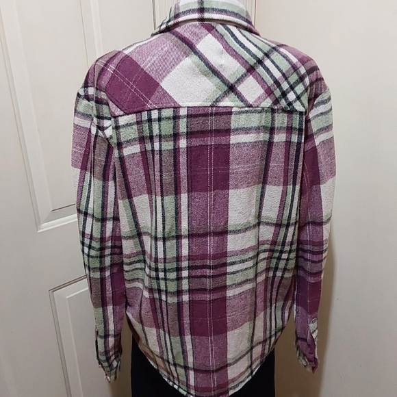 🌺 Like New Boohoo Man Flannel Pull-on Shacket - Picture 5 of 15